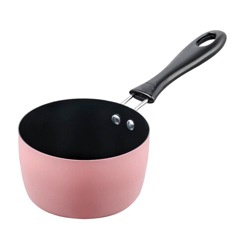 Milk Pan Small Saucepan for Induction Cooker Pink 1