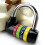 4-Digit Combination Padlock Waterproof Black 5