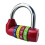Digital Combination Padlock 4-Digit Red 2