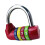 Digital Combination Padlock 4-Digit Red 3