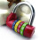 Digital Combination Padlock 4-Digit Red 5