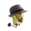 Wall-Mounted Hat Rack with Metal Mannequin Head Gold 3
