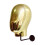 Wall-Mounted Hat Rack with Metal Mannequin Head Gold 5