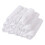 DOLITY Lot de 12 housses d'appui-tête de table blanches 4