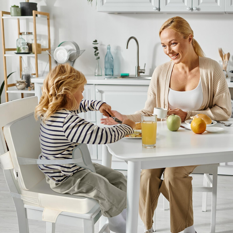 Wooshwa Toddler Booster Seat For Dining Chair 10Cm Pu Waterproof Kids