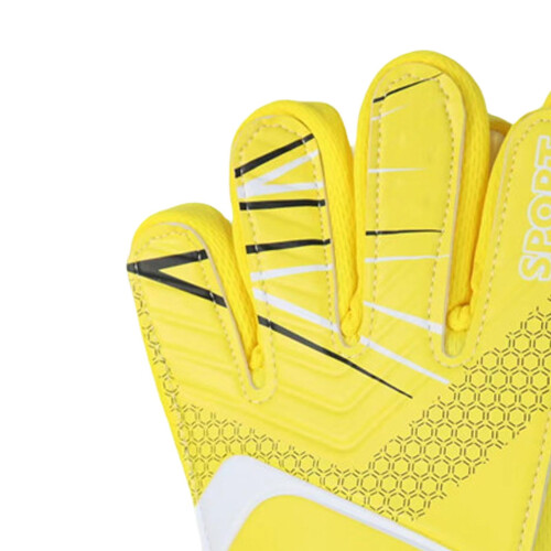 Children's Soccer Gloves Yellow Size Small 2
