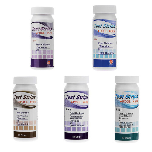 Pool and Spa Test Strips for pH Alkalinity Hardness Chlorine 2