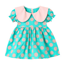 Baby girl summer dress short sleeve ruffle sundress