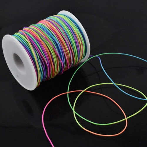 Elastic Beading Cord 1mm Rainbow Stretch Thread for Jewelry 2