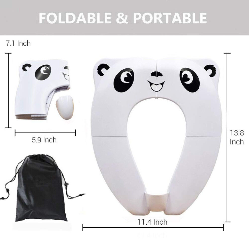 Rightwell Upgrade Version Foldable Potty Seat Travel Toilet Seat Toil