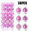 Pink Christmas Tree Ornaments 36pcs 1.57 inch 2