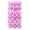 Pink Christmas Tree Ornaments 36pcs 1.57 inch 6