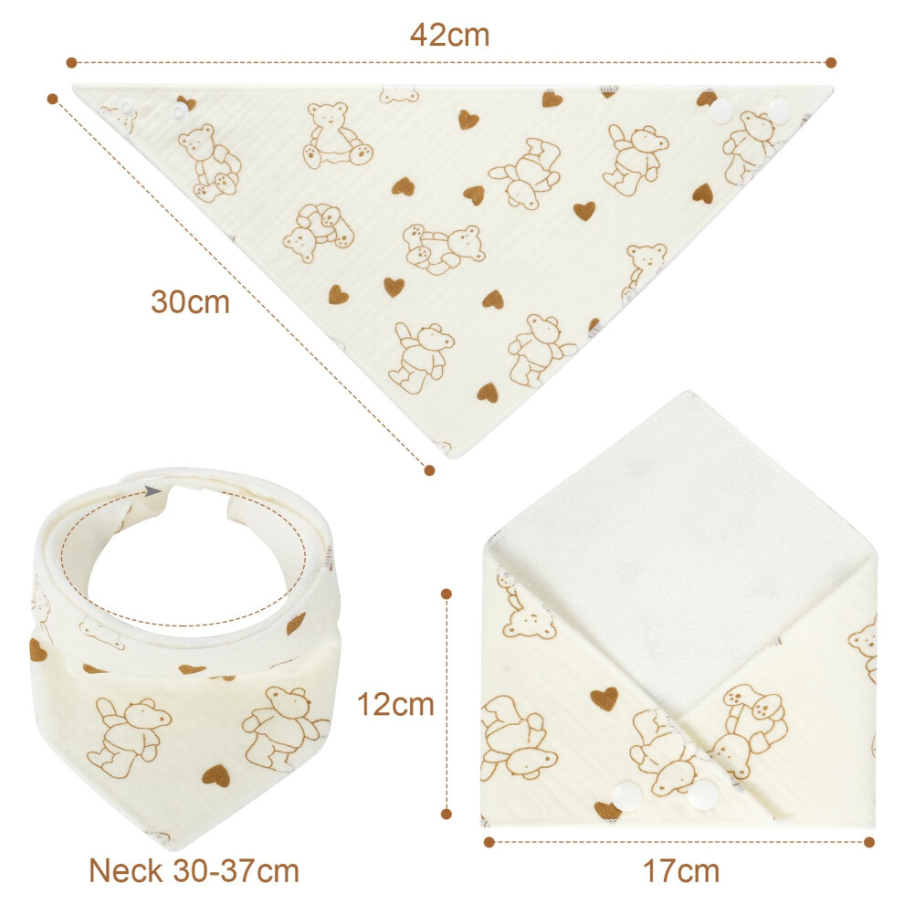 Vicloon Baby Bandana Dribble Bibs Drool Bibs 6 Pack Baby Bandana Bibs