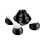Cane Tip for Slip Prevention Stabilizing Ferrule Quad Base 4