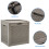 Dextrus deck box waterproof resin rattan 32 gal brown 4