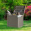 Dextrus deck box waterproof resin rattan 32 gal brown 6