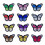 Butterfly iron-on applique 24 pcs 5