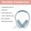 Bluetooth Over-Ear Headphones Wireless with Subwoofer for 4