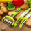 Vegetable Slicer Stainless Steel 3-Piece Rotating 4