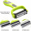 Vegetable Slicer Stainless Steel 3-Piece Rotating 3