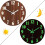 Light Wall Clock Wooden Design 30 cm 2