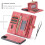 Leather Zipper Case for Samsung S21 Red 4