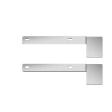 Safety License Plate Bracket with 15 Degree Angled Long 2 Holes Vertical License Plate Bracket