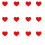 Love Heart Cupcake Toppers Red 36 pcs 3