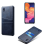 Samsung A10 leather case with card slot red 3