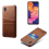 Samsung A10 leather case with card slot red 6