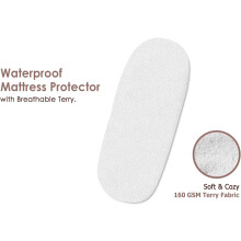 2 Pack Moses Basket Waterproof Mattress Protectors 74 x 30 cm Soft Te