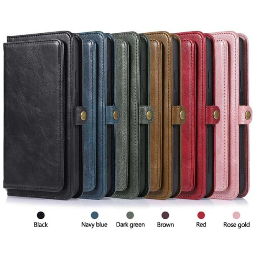 Samsung Galaxy A10 rugged wallet case red 1