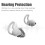 Soft silicone earplugs white noise-isolating 3