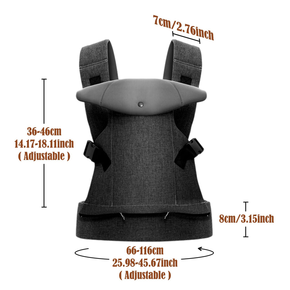 Iulonee Baby Carrier For Newborn Ergonomic Carrier With Detachable Bib