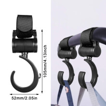 2 Pack Buggy Clips with 360 Rotation – Universal Pram Hooks for Shopp