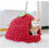 Chenille yarn for crocheted blankets supersoft red 2