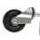 4-inch heavy duty rubber gate wheel black 1 pc 2