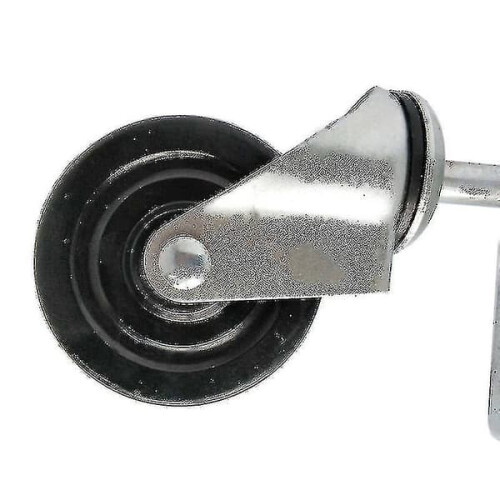 4-inch heavy duty rubber gate wheel black 1 pc 1