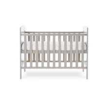 Obaby Grace Mini Cot Bed Warm Grey Convertible Baby Cot Bed with Adjus