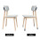 Knitted Chair Leg Socks Black 24pcs 6