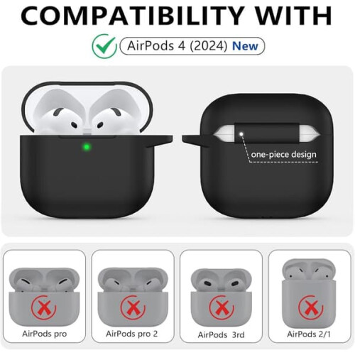 AirPods 4 (2024) case compatible yellow 2