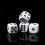 Black six-sided dice 100-pack 4