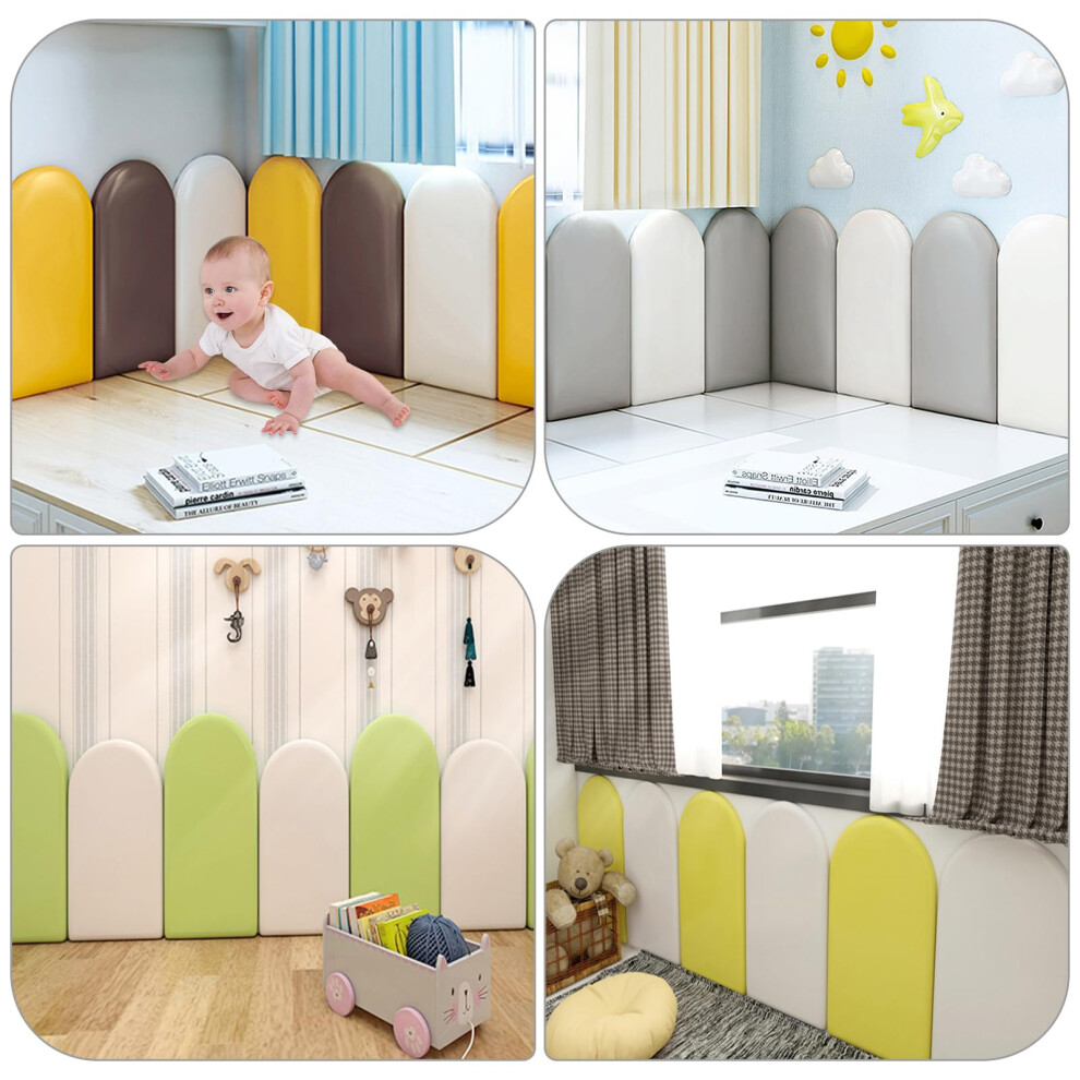 Urcheers 3D Anti Collision Wall Stickers 40 20Cm 4Pcs Soft Cushion Padding Sho