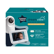 Tommee Tippee Dreamview Audio and HD Baby Monitor Night Vision 2Way Ta