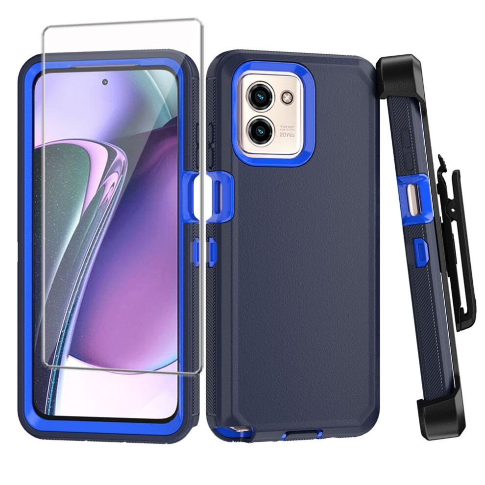 Xhy Moto G Play 2024 Case With Belt Clip And Screen 9101399563570