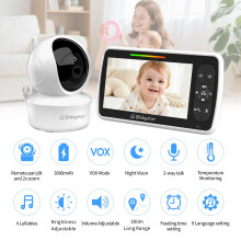 Babystar Baby Monitor with Camera and Audio 5 Large Screen No WiFi 300