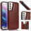 Samsung Galaxy S21 case with card holder rose red 7