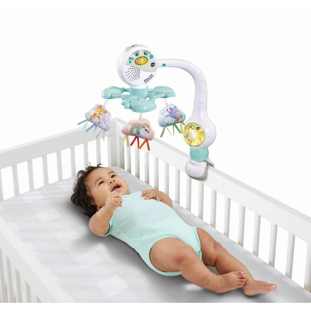 Vtech Sleepy Time Travel Mobile Sensory Onthego Baby Mobile With Musi