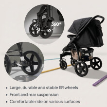 LIONELO Pushchair from Birth to 4 Years Annet Plus Light Foldable Bug