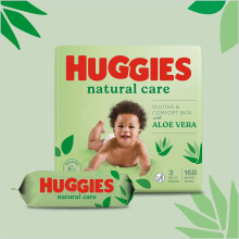 Toallitas Infantiles Huggies Natural Care 21 Gratis168 unidades